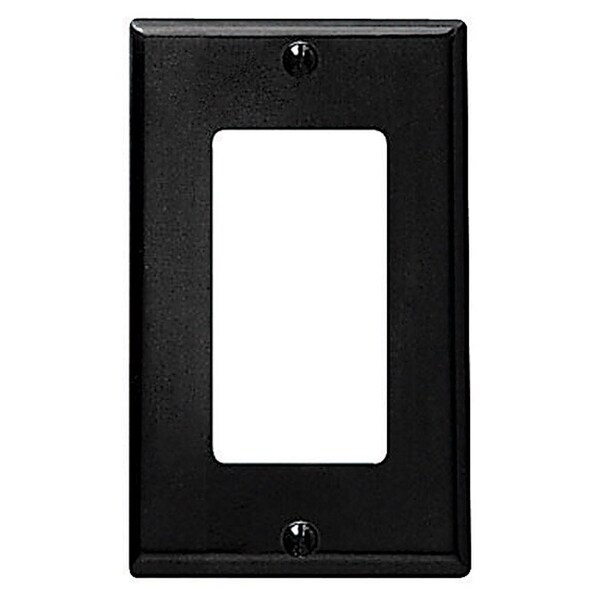 Leviton Leviton Decora Brown 1 gang Thermoset Plastic Decorator Wall Plate 1 pk 80401-000 - main